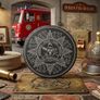 Dublin Fire Brigade Laser-Engraved Slate Coaster Set of two Image 2