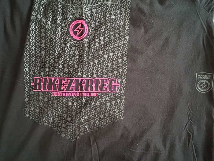 American Apparel Bikezkrieg Cycling Graphic T-Shirt Black XL