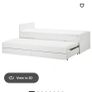 Ikea Slakt Bed With Undebed Storage And 2matresses White Used Very Good Condition Image 5