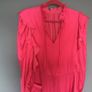 Zadig voltaire Bright pink ruffled long sleeve dress Image 4