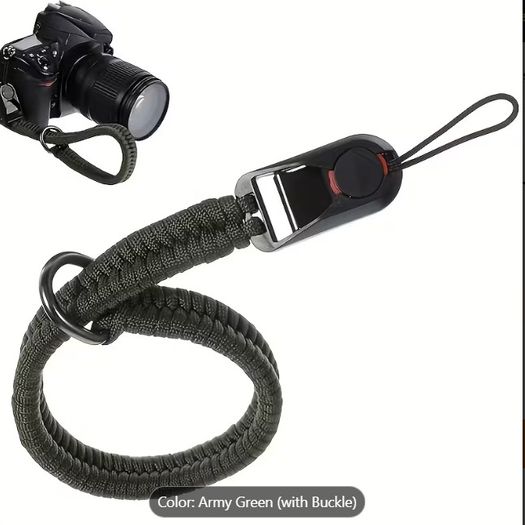 High-Strength Paracord Camera Wrist Strap with Quick Release - Professional Anti-Drop DSLR Hand Strap - 21244