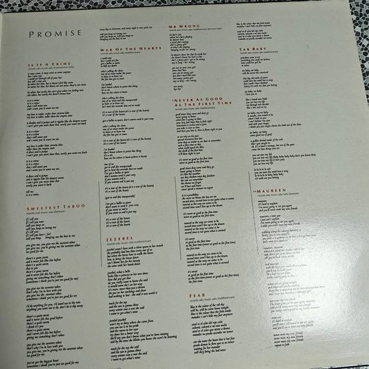 Sade, Promise G/F LP original Europe Press