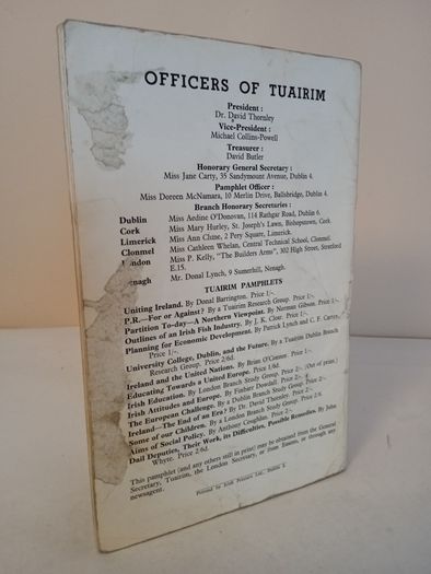 Dail Deputies: Their Work, Its Difficulties, Possible Remedies by John Whyte (HQ732)