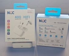 NEW Latest Design NCC S66 TWS Wireless Earbuds White.
