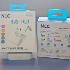 NEW Latest Design NCC S66 TWS Wireless Earbuds White.