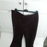 ladies brown suede trousers Image 2