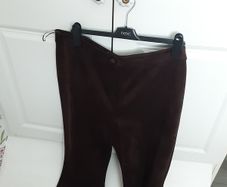 ladies brown suede trousers