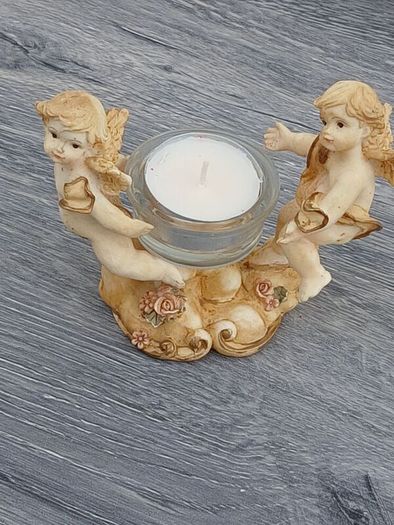 Beautiful Angel Pair Candle Holder