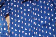 Age 7-8 Christmas Santa Reindeer Shirt