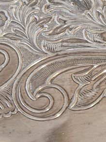 Vintage silver plated tray