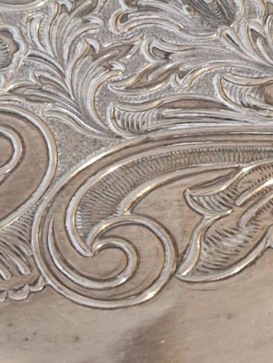 Vintage silver plated tray