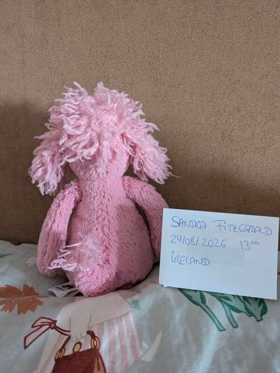 Jellycat Small Pink Bashful Poodle
