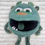 The Puppet Company Baby Monsters Green Monster Hand Puppet approx 20 cm. (without legs) The color is a bit different from the pictures Used Please see photos Image 2