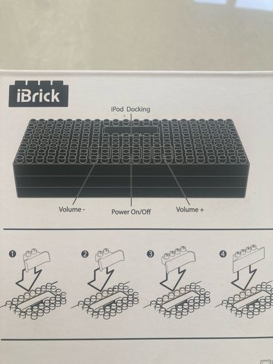 Lego-inspired iBrick iPod/mp3 docking station