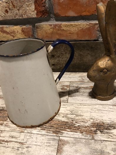 vintage enamelled jug