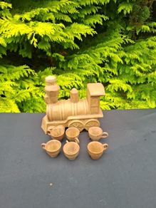 Lovely vintage decorative train bottle