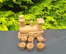 Lovely vintage decorative train bottle
