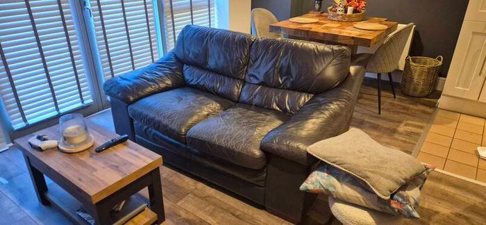 Black Leather Sofa
