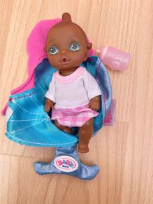 Mini Baby Born Doll and bottle