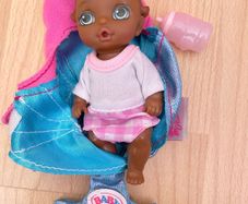 Mini Baby Born Doll and bottle