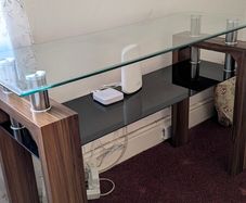 Modern Frankfurt Glass Console Table