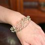 Vintage 925 Sterling Silver & Freshwater Pearls Bracelet Image 2