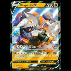 Rhyperior V 095/189 Double Ultra Rare Darkness Ablaze Pokemon Card