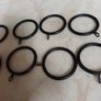 Black  Metal Curtain  Rings.  Size. 35mm (28 In Total) Image 2