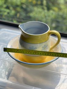 Beautiful Yellow Jug and Bowl Set
