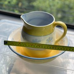 Beautiful Yellow Jug and Bowl Set