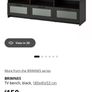 TV bench, black Image 2
