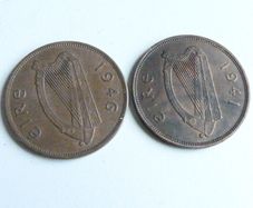Excellent Irish pennies