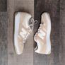 New Balance 480 Trainers UK 8 Beige Cream Suede Leather Retro Casual Sneakers Image 2