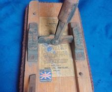 1920 Vintage Antique British "Ronuk" Heavyweight Floor Polishing Brush