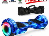 6.5 inch Blue Galaxy Hoverboard with Bluetooth, 4 LED Lights & Carry Bag