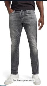 G-Star Raw Grey Men Tapered Denim Jeans, Size ( W32, L32)
