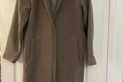 Hartford Wool Coat - Brown - Size 1 - Classic Minimalist Style