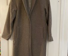 Hartford Wool Coat - Brown - Size 1 - Classic Minimalist Style