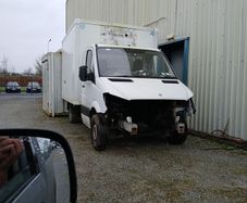 rubber track damaged..sprinter box van