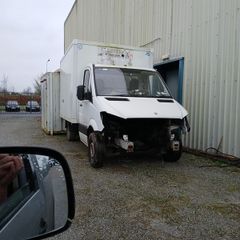 rubber track damaged..sprinter box van