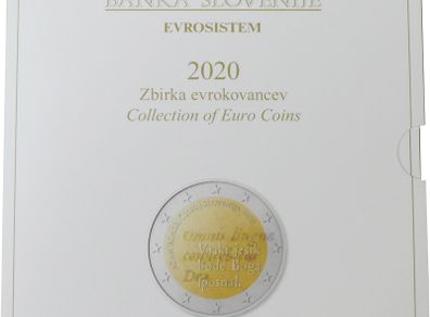 Slovenia 2020 Euro Coin Set. 8.88 Euro. 10 Coins. BU