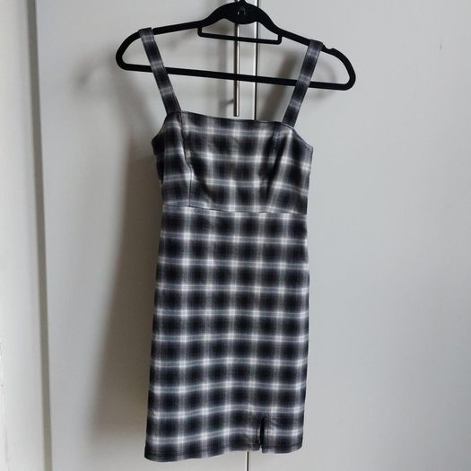 Hollister Black Gingham Mini Dress