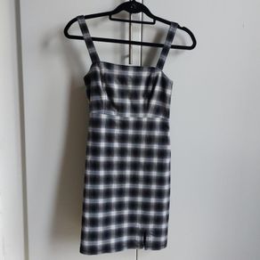 Hollister Black Gingham Mini Dress