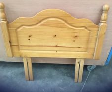 Single pine headboard