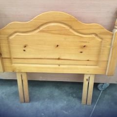 Single pine headboard