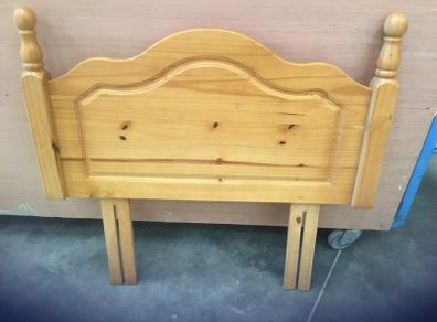 Single pine headboard