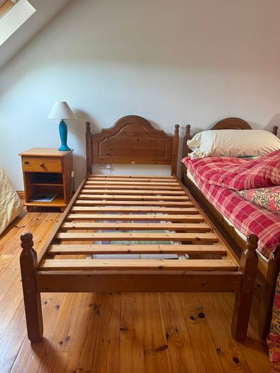 Solid pine bed frames x 2