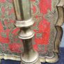 2 x Antique brass Candle Stands Image 2