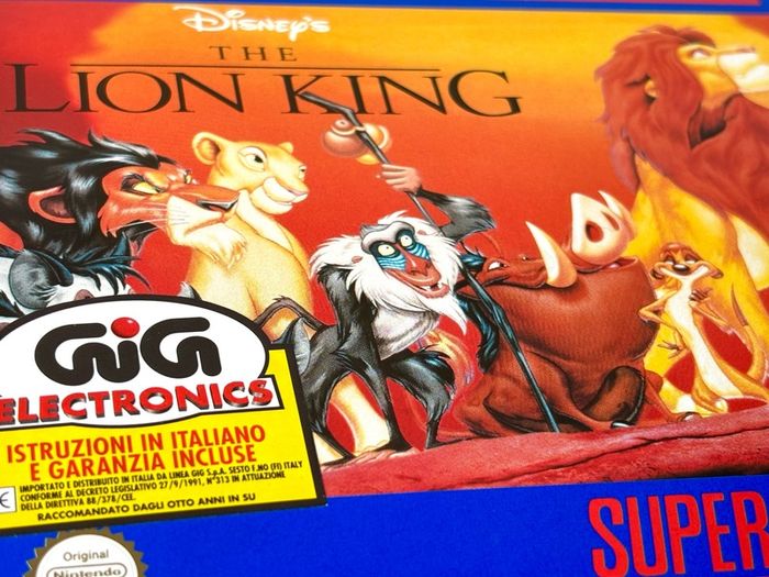 Disney's The Lion King for Nintendo SNES - Boxed and Brand New