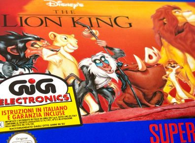 Disney's The Lion King for Nintendo SNES - Boxed and Brand New